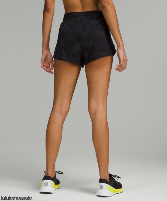 Lululemon Damen DELULU177 | Hotty Hot High-Rise Lined Short 25 Black